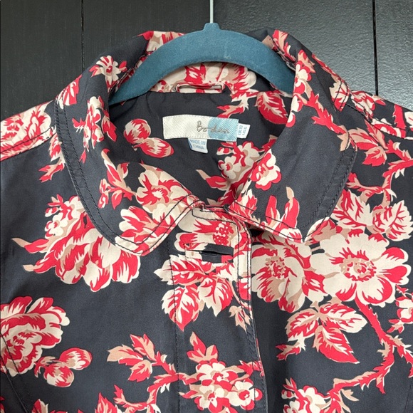 💕Boden Floral Weather Resistant Jacket. Removable Hood. Excellent Condition. M - Picture 16 of 16